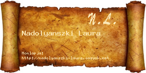 Nadolyanszki Laura névjegykártya